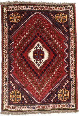 3X5 Rusty Red Tribal Farmhouse Oriental Rug Hand-Knotted Wool Carpet 3'3X4'8