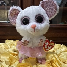 TY Beanie Boos -  Nina Ballerina Mouse  Plush With Tutu - 2021  7  