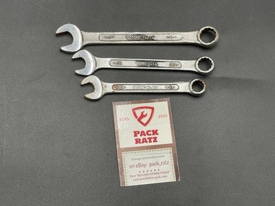 Set Of Three SAE Gedore Combination Wrenches 3/8,  7/16, 1/2