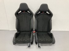 Original Audi RS Schalensitze schwarz mit gelber Naht  Carbon Sitzverkleidung