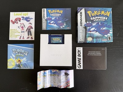 Pokemon Sapphire GBA Gameboy Advance CIB Complete In Box Authentic W/ Inserts