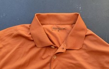 Nike Golf Dri-Fit Burnt Orange Pullover Polo Shirt Men's Size L 358324-869