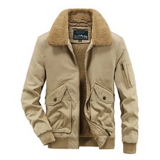 Men Winter Cargo Jackets Bomber Jackets Multi-pocket Casual Coats High Quality