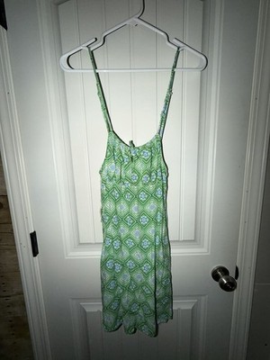 Super cute bershka mini dress in green and brown...