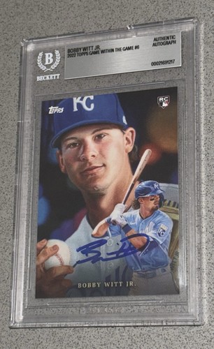 2022 Topps Game Within The Game #6 Bobby Witt Jr. Signed RC Rookie Auto BAS BGS
