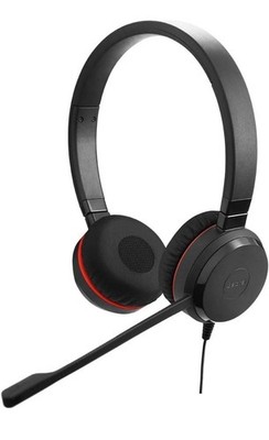 JABRA Evolve 30 II UC binaural USB Headset Schwarz Schnurgebunden BRANDNEU