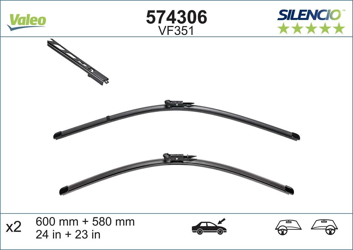VALEO-OE 574306-OE Wiper Blade for ALPINA,BMW
