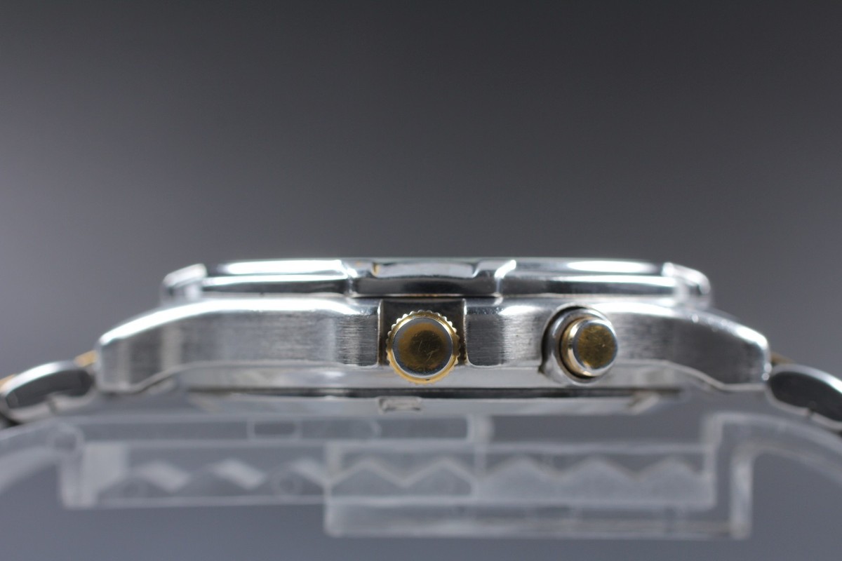 時計 SEIKO 7T27-6A50 QUARTZ CHRONOGRAPH SUWA Vintage 1992 Exc+5 Seiko Sports 7T27-6A50 Chronograph Qz Mens