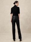 Banana Republic Bootcut Leg Vegan Leather Pant in Black Size 10 ~ NEW — photo 2