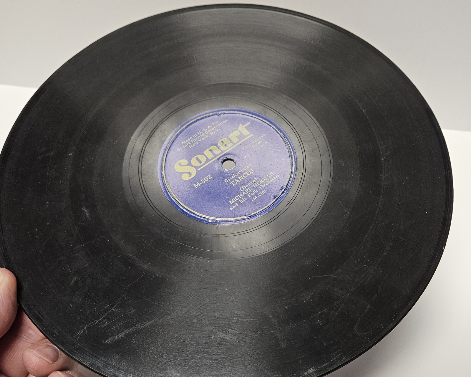 78 RPM Michael Herman TANCUJ, MEITSCHI PUTZ DI Sonart M-302 Swiss Czechoslovakia