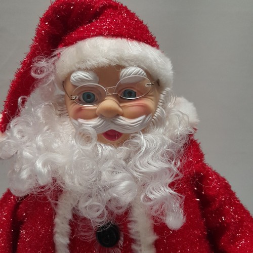 Luces musicales de Navidad vintage de fibra óptica de Papá Noel de 15" de Avon solo - Imagen 3 de 9