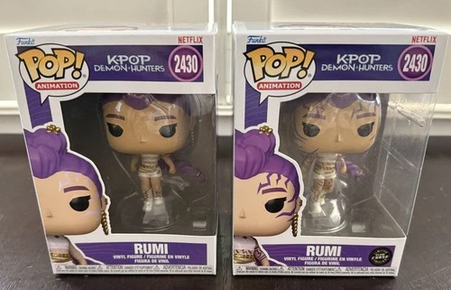 Funko Pop! Animation Kpop Demon Hunters Rumi Chase & Common Vinyl Figures #2430
