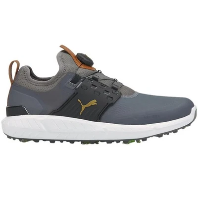 NEW Mens Puma Ignite Articulate Disc Golf Shoes - Grey/Black - Pick Sz & Width