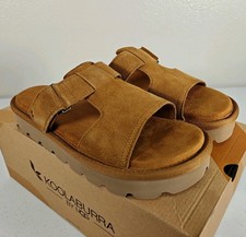 Koolaburra By UGG Tizz Slide Chestnut Slippers Women's Size 7 New 1167751