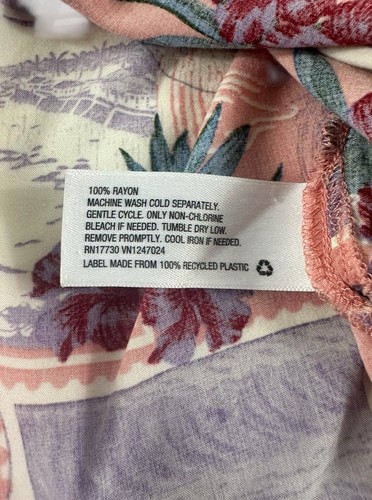 Original Use Men’s Medium Hawaiian Floral Print Shirt Short Sleeve Button Up - Picture 9 of 11