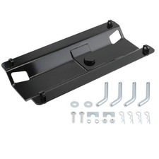 Gooseneck Towing Trailer Hitch Ball Plate Kit For Standard 5th Wheel Rails Black