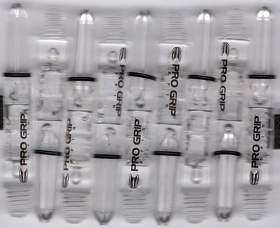 1.5in. 2ba Clear TARGET PRO GRIP SPINNING Nylon Dart Shafts: 3 per set