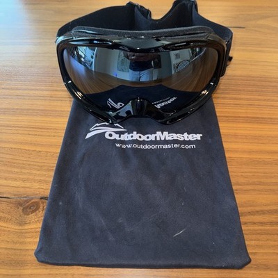 OutdoorMaster OTG Ski Goggles Black Lens Black Frame