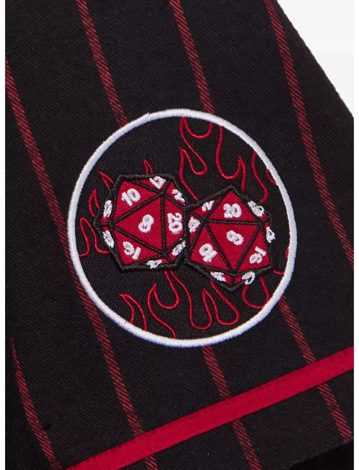 Stranger Things Hellfire Club Striped Baseball Jersey