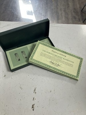 Franklin Mint World's Greatest Banknotes Sterling Silver Set .925