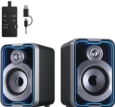 C40 Computer PC Lautsprecher, Stereo Sound, 10 Watt Spitzenleistung Bluetooth