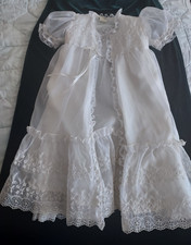 Vintage Phyllis Baby Wear Infant christening gown USA made 2 pc gown / jacket