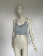 Alaïa 1999 Knit Cami Top in Powder Blue | Size French 40/42 UK 12 US 8