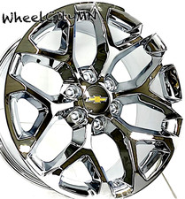 20 Chrome Snowflake 5668 Sfo Replica Wheels Fit 2025 Chevy Tahoe Suburban 6x5.5