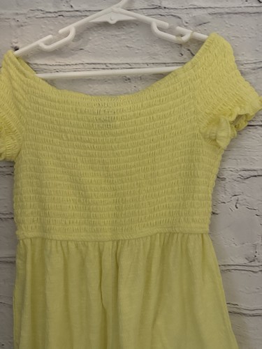 Art Class Girls Smocked Short Sleeve Romper One-Piece Yellow Size S (6/6x) - Picture 8 of 11