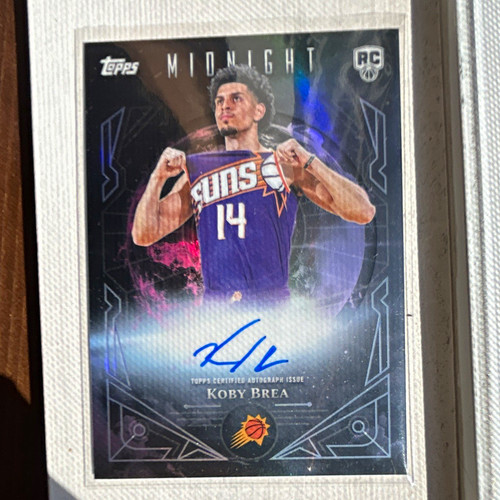 Koby Brea – 2025-26 Topps Midnight Basketball · Midnight Sun Signatures Rookies #MSR-KB Koby Brea
