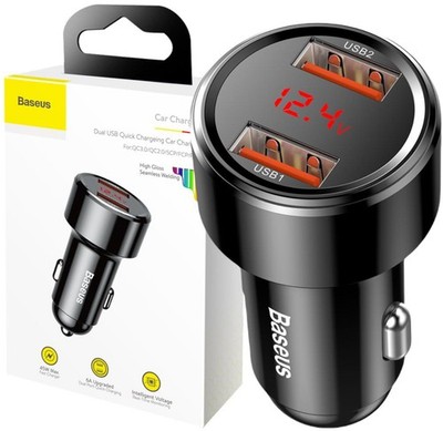 6953156293212 ŁADOWARKA SAMOCHODOWA Baseus Magic CCMLC20A-01 45W 6A 2x USB-A QC 