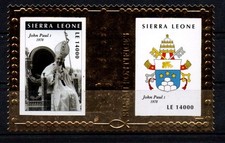 Sierra Leone Papst Johannes Paul I. 5425-26 Block 652 postfrisch