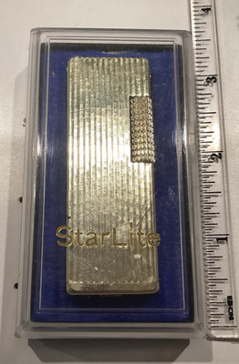 Vintage -Star lite Korea Chrome / Gold - Cigarette Lighter