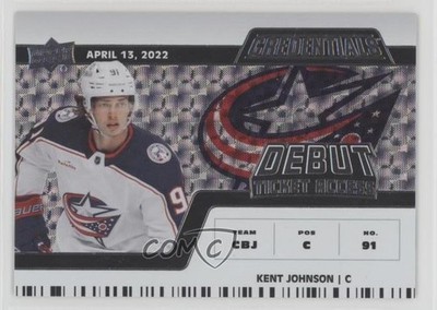 2022 Credentials Debut Ticket Access Horizontal /599 Kent Johnson Rookie RC 1c7q