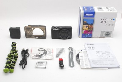 [Near MINT in BOX] Olympus Stylus XZ-10  Black Compact Digital Camera from Japan