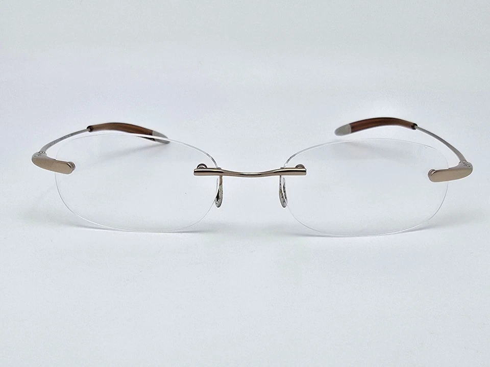 Nike con Flexon 4071 718 Gunmetal Cristal Marrón Montura Anteojos Sin Montura 47mm Foto 2 de 4