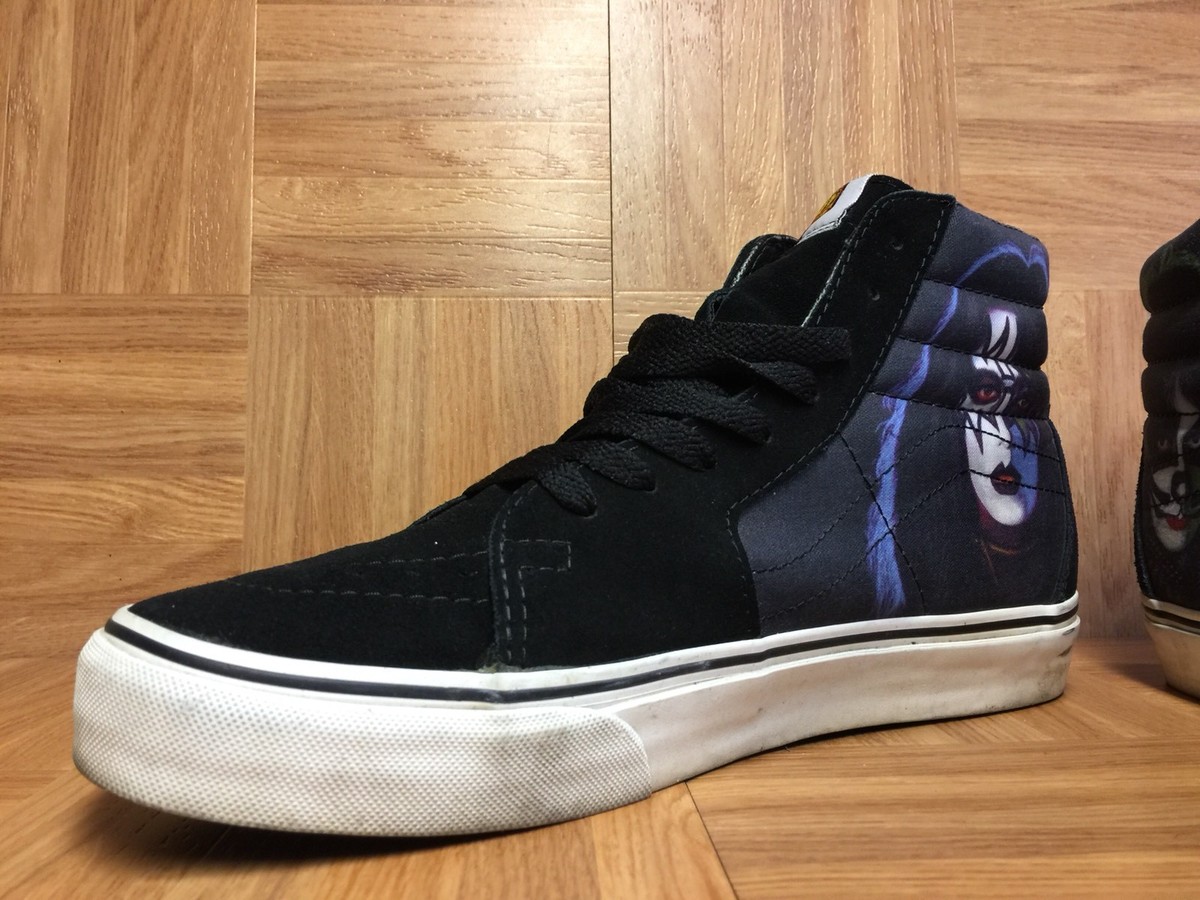 RARE? VANS Sk8-Hi Kiss Army Singles Faces Sz 10 Men