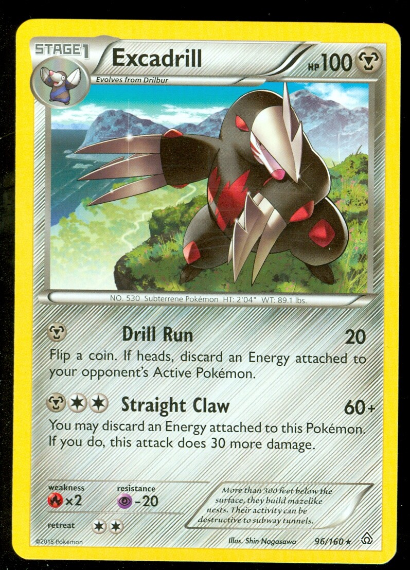 Pokemon EXCADRILL 96/160 - XY Primal Clash RARE - - MINT
