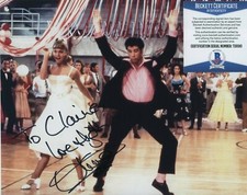 OLIVIA NEWTON-JOHN SIGNED AUTOGRAPHED GREASE PHOTO TO CLAIRE BAS COA BECKETT