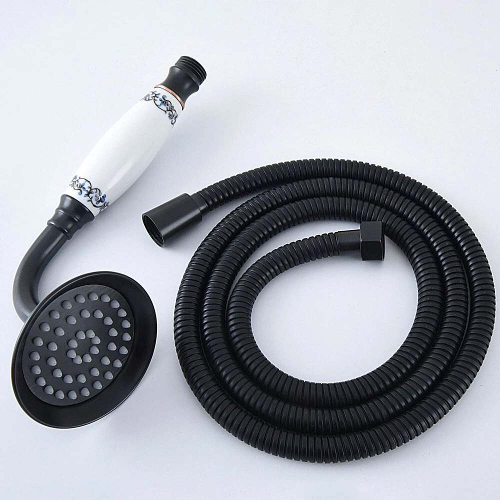 Oil Rubbed Bronze &Ceramic Bathroom Hand Held Shower Head with 1.5m Shower Hose