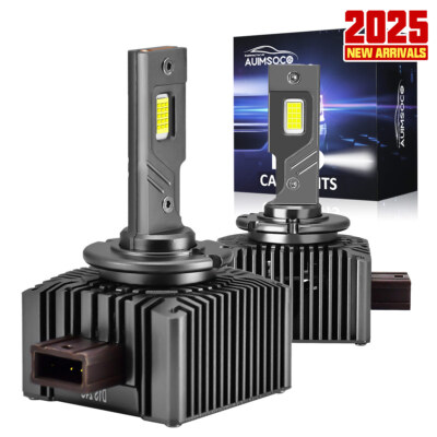 D1S D1R LED Headlight Super Bright Bulbs Kit HIGH/LOW Beam 6000K White 2x