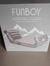 FUNBOY Silver Bell Luxury Inflatable Snow Sled  New
