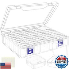 DILIBRA Bead Organizer Box, 46 Pcs Small Bead Organizers and Storage Plastic