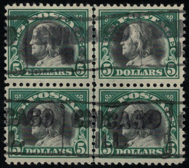 MALACK 524 VF, Vertical Block, nicely centered, Toug..MORE.. w9273