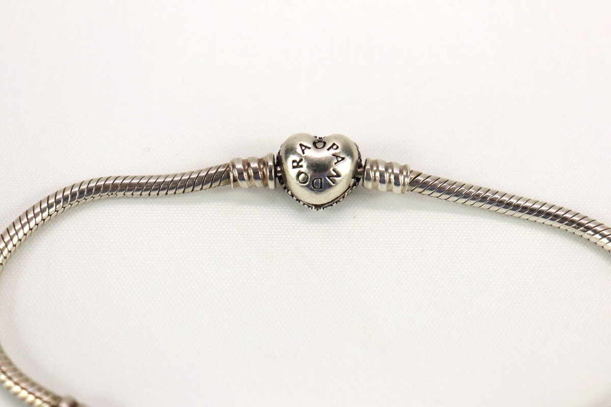Authentic Pandora S925 ALE Sterling Silver Bracelet & Charm S925