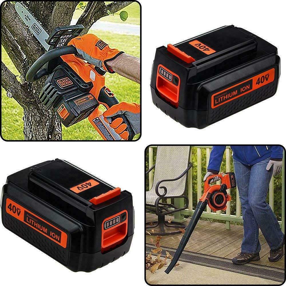40 Volt 4.0Ah Lithium Battery for Black and Decker 40V Max LBX2040 LBXR36 LSW36