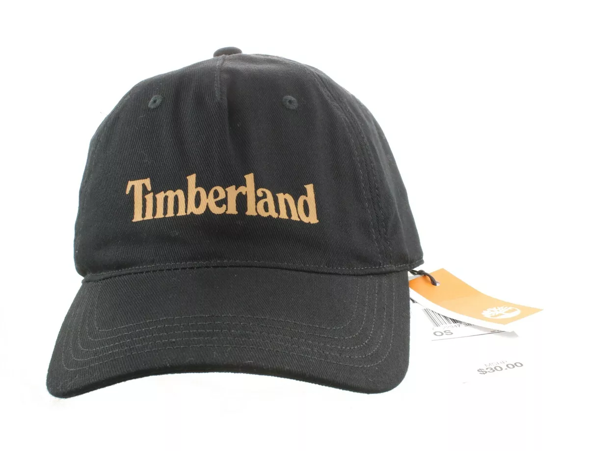 TIMBERLAND SNAPBACK TRUCKER BASEBALL CAP HAT BLACK MEN S