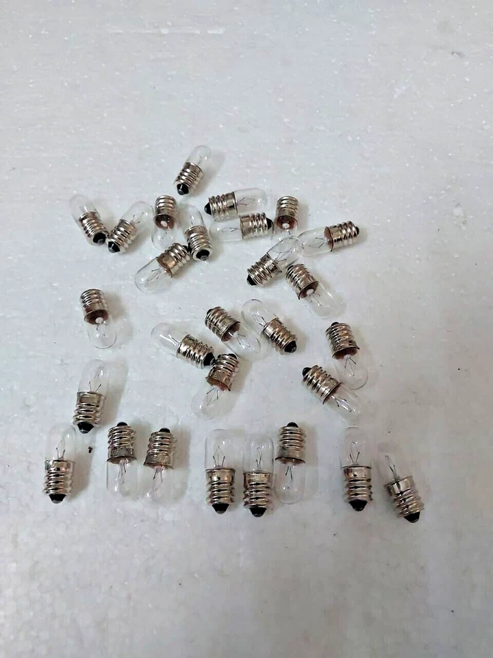 Small Mini E12 Screw Indicator Light Bulb 12x30mm 18V0.11A / 30V0.11A / 24V0.11A - Image 3 of 4