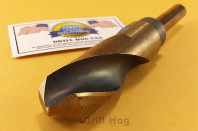 Drill Hog USA 9/16'', 5/8'', 21/32'', 3/4'', 1'' Silver & Deming M7 Lifetime Warranty