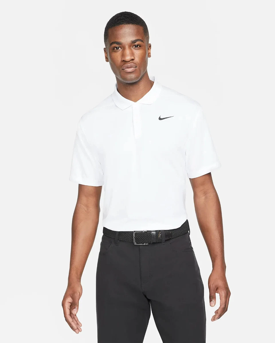 Nike Golf White Polos for Men for sale | eBay